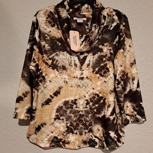 NWT Brown Multi Top